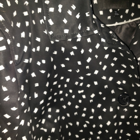 3X Plus Size Talbots Black Mac Jacket long coat women's - Picture 6 of 8